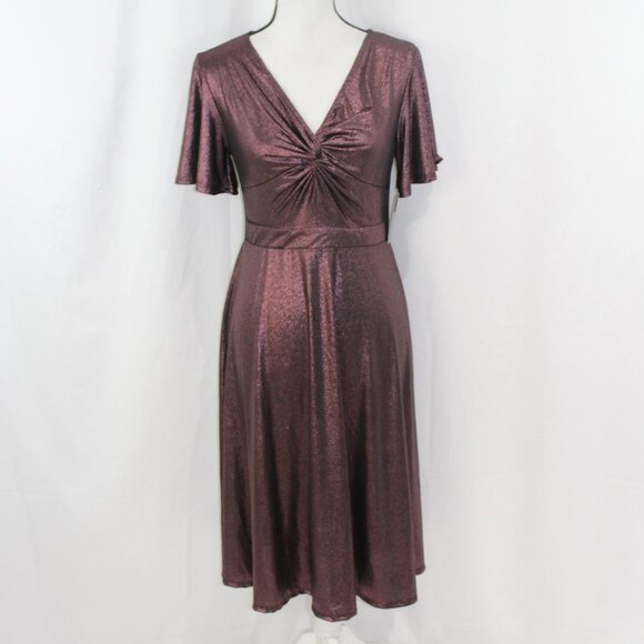 Superfoxx Short Sleeve Knot Front Dress NWT - Picture 2 of 6